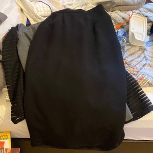 black skirt